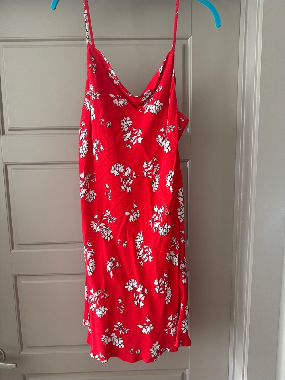Vici Floral Slip Dress with White Flower Print
